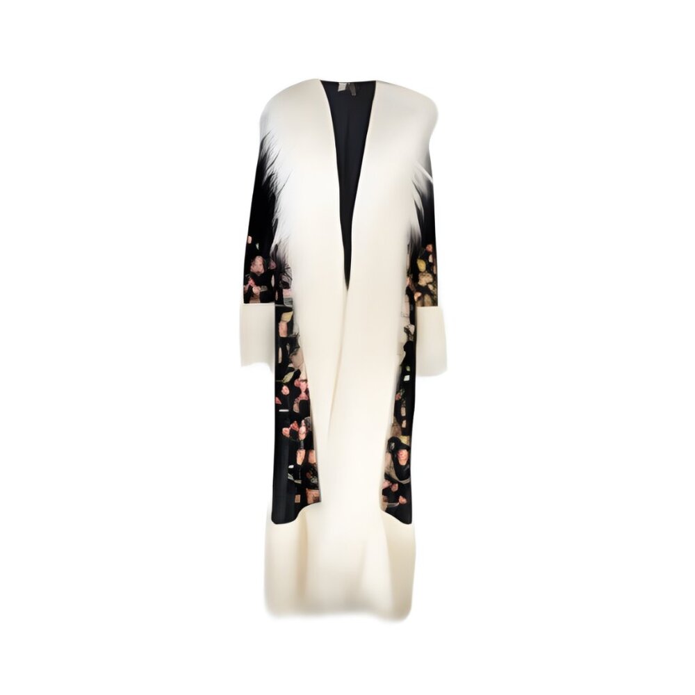 NEW Jennafer Grace Penny Lane Deluxe Velvet Embroidered Faux Fur Boho Coat XL - Picture 10 of 12